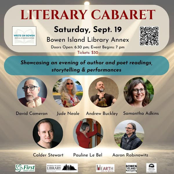 Write on Bowen Literary Cabaret poster